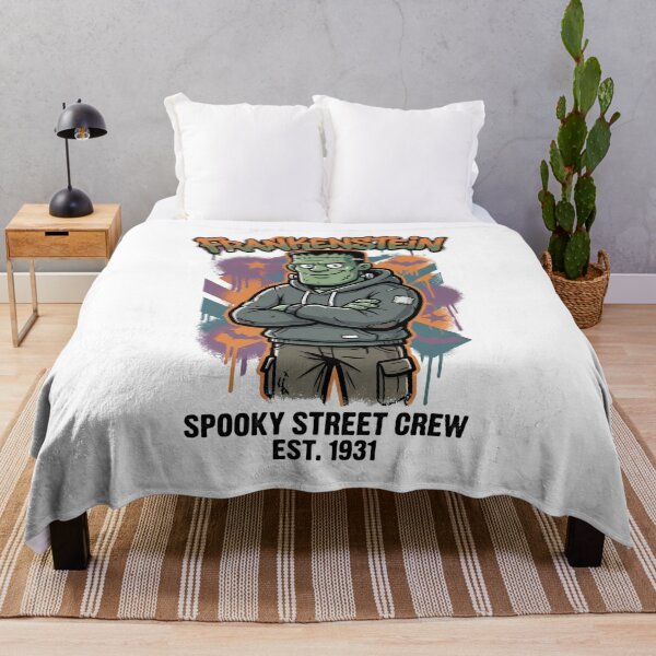Item preview, Frankenstein Spooky Street Crew Graffiti Monster Design Tee designed and sold by DarylWelsh2024.