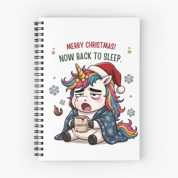 Item preview, Exhausted Christmas Unicorn - Funny Sarcastic Holiday Sleepy Design designed and sold by Sitred123.