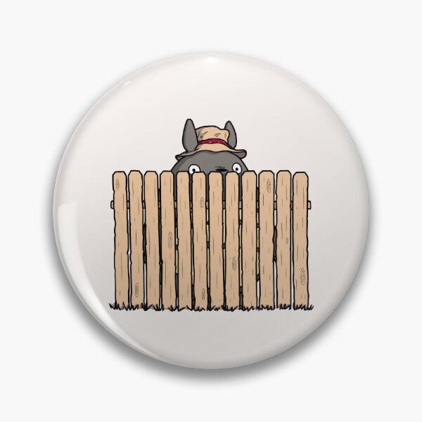 Item preview, Totoro Peeking Through the Fence designed and sold by GITTERLU.