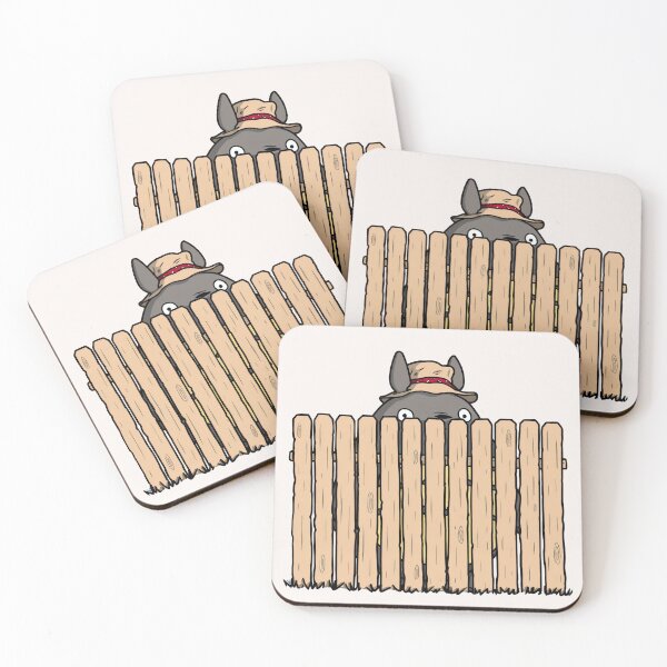 Item preview, Totoro Peeking Through the Fence designed and sold by GITTERLU.