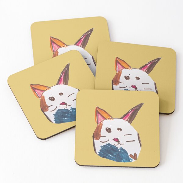 Item preview,  Cute Chunky Cat Hand-Drawn Doodle Art designed and sold by TwoLinesArt.
