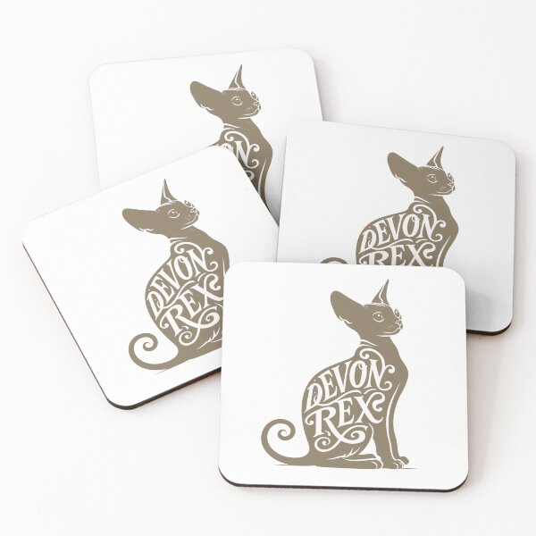 Item preview, Devon Rex Cat Word Art | Typography Cat Silhouette Design designed and sold by AyfuDesigns.