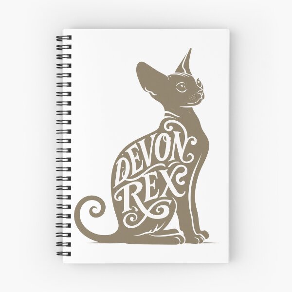 Item preview, Devon Rex Cat Word Art | Typography Cat Silhouette Design designed and sold by AyfuDesigns.