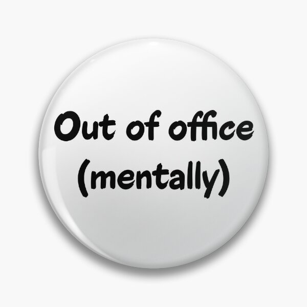 Item preview, Out Of Office Mentally Office Worker Introvert Stamp designed and sold by Kryipsyco.