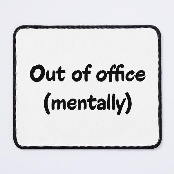 Item preview, Out Of Office Mentally Office Worker Introvert Stamp designed and sold by Kryipsyco.