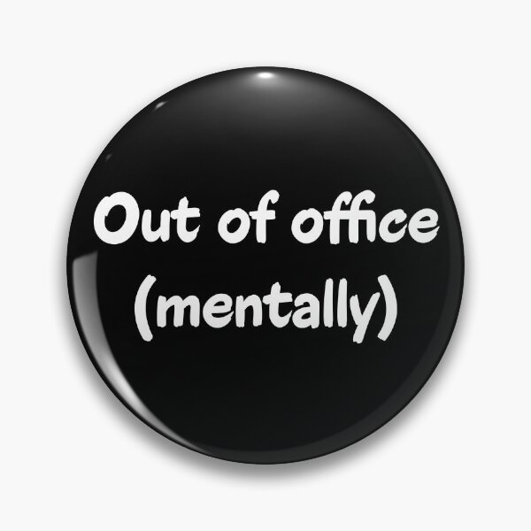Item preview, Out Of Office Mentally Office Worker Introvert Stamp designed and sold by Kryipsyco.