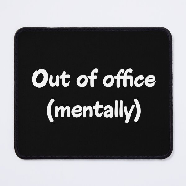 Item preview, Out Of Office Mentally Office Worker Introvert Stamp designed and sold by Kryipsyco.