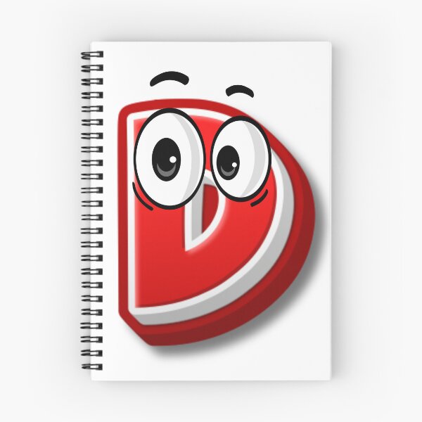 Item preview, Letter D cartoon emoji designed and sold by ImaginARTDesign.
