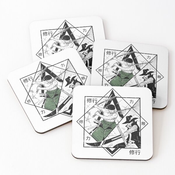 Item preview, Roronoa Zoro vs Mihawk Swordfight Geometric Anime Art designed and sold by FreakToons.