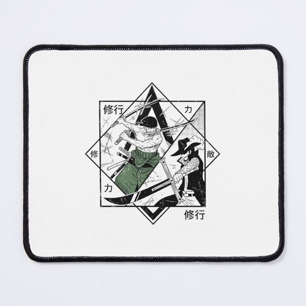 Item preview, Roronoa Zoro vs Mihawk Swordfight Geometric Anime Art designed and sold by FreakToons.