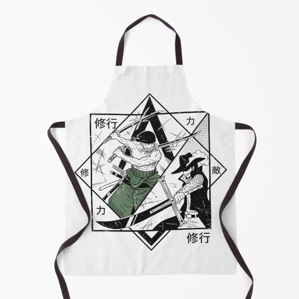 Item preview, Roronoa Zoro vs Mihawk Swordfight Geometric Anime Art designed and sold by FreakToons.