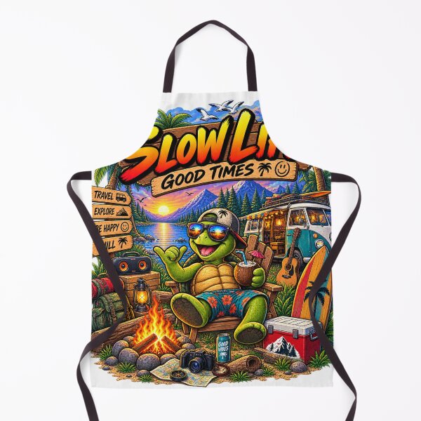 Item preview, Funny Turtle Shirt – Slow Life Good Times Beach Travel Adventure designed and sold by Molli98.