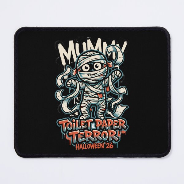 Item preview, Mummy Toilet Paper Terror Halloween Graffiti Design Tee designed and sold by DarylWelsh2024.