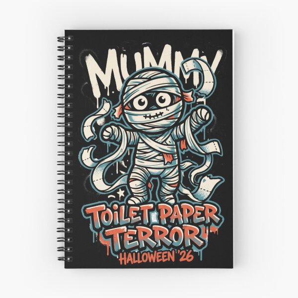 Item preview, Mummy Toilet Paper Terror Halloween Graffiti Design Tee designed and sold by DarylWelsh2024.