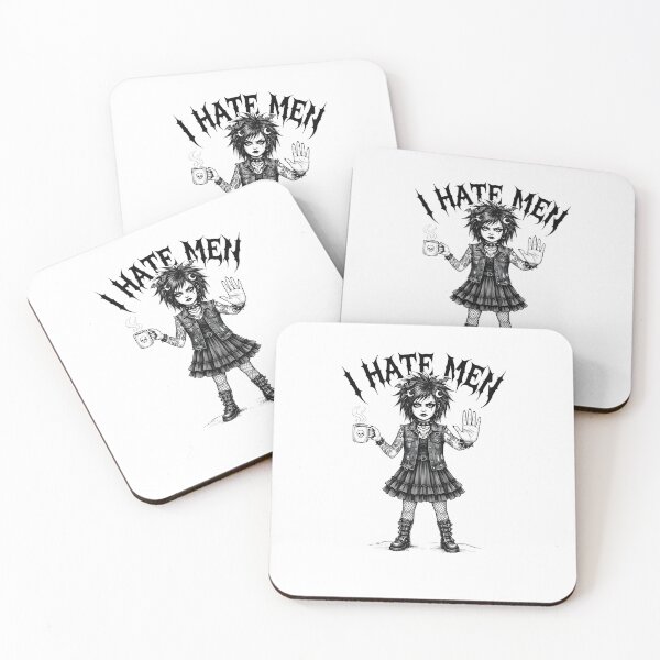 Item preview, I hate men. Goth girl. Coffee mood aesthetic. designed and sold by OH-MY-GOTH.