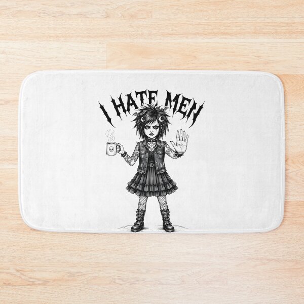 Item preview, I hate men. Goth girl. Coffee mood aesthetic. designed and sold by OH-MY-GOTH.