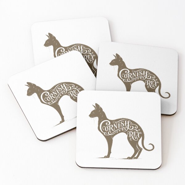 Item preview, Cornish Rex Cat Word Art | Typography Cat Silhouette Design designed and sold by AyfuDesigns.