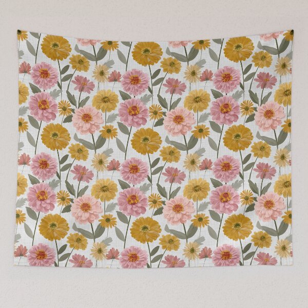 Item preview, Ornamental Zinnia Floral  - Birth Flower Pattern - Birthday Gifts For Dad designed and sold by RoyalStarsPatts.