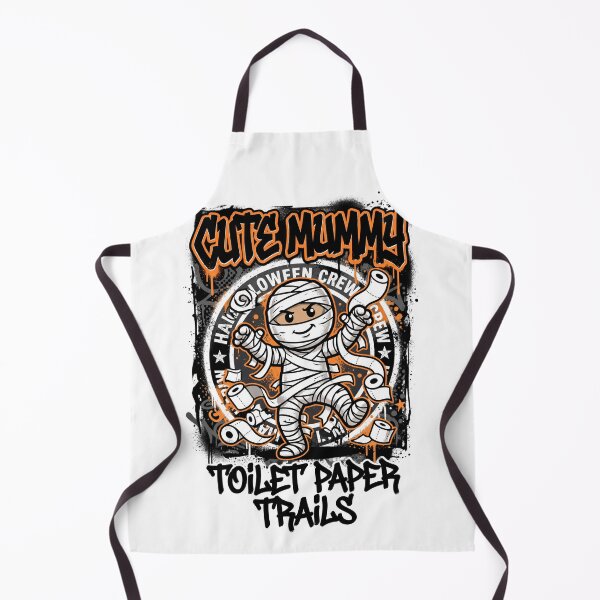 Item preview, Cute Mummy Toilet Paper Trails Halloween Crew Design Tee designed and sold by DarylWelsh2024.