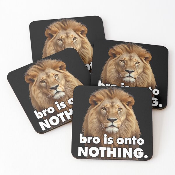 Item preview, concern meme bro is onto nothing T-Shirt, Funny Lion Meme, King Of The Jungle Humor, Animal Lover Gift, Wild Meme Graphic Tee designed and sold by pawsome purrfect.