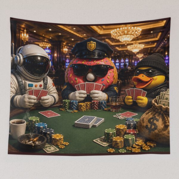 Item preview, Police Donut Poker Night designed and sold by BROHLine Studio.