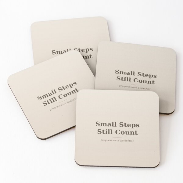 Item preview, Small Steps Still Count Motivation Quote designed and sold by kd2010.