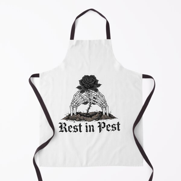 Item preview, Rest in Pest Skeleton Hands Black Rose Goth designed and sold by OH-MY-GOTH.