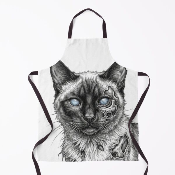 Item preview, Zombie Cat Halloween – Spooky Undead Animal Pencil Art designed and sold by Pencil-Art.