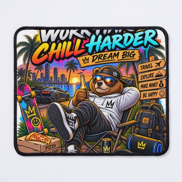 Item preview, Funny Bear Shirt – Work Hard Chill Harder Dream Big Motivation designed and sold by Molli98.