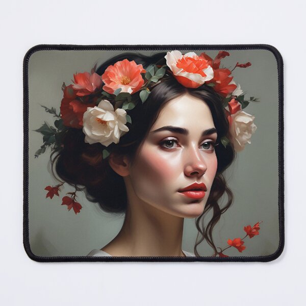 Item preview, Woman with flowers designed and sold by MK26Designs.