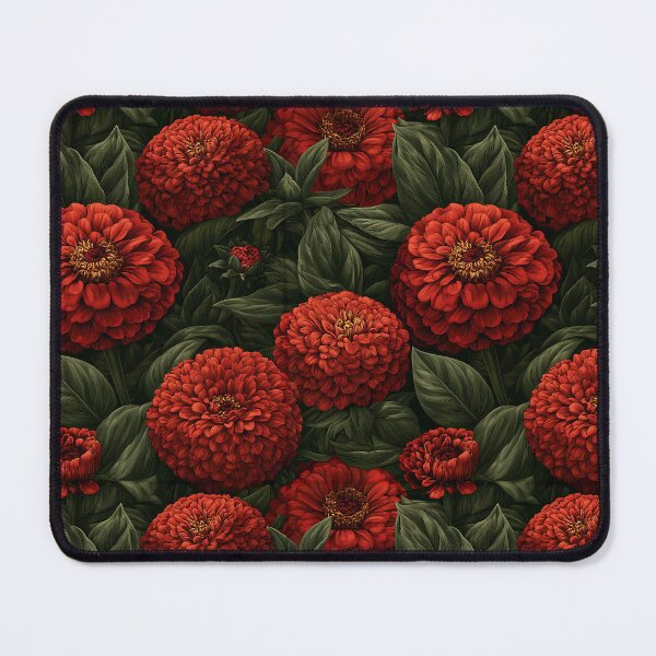 Item preview, Fresh Zinnia Print - Retro Flower Floral - Birthday Gifts For Girlfriend designed and sold by RoyalStarsPatts.