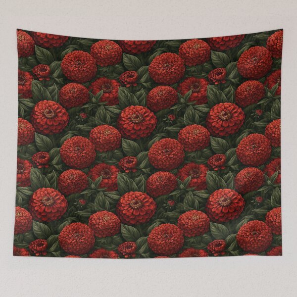 Item preview, Fresh Zinnia Print  - Retro Flower Floral - Birthday Gifts For Girlfriend designed and sold by RoyalStarsPatts.