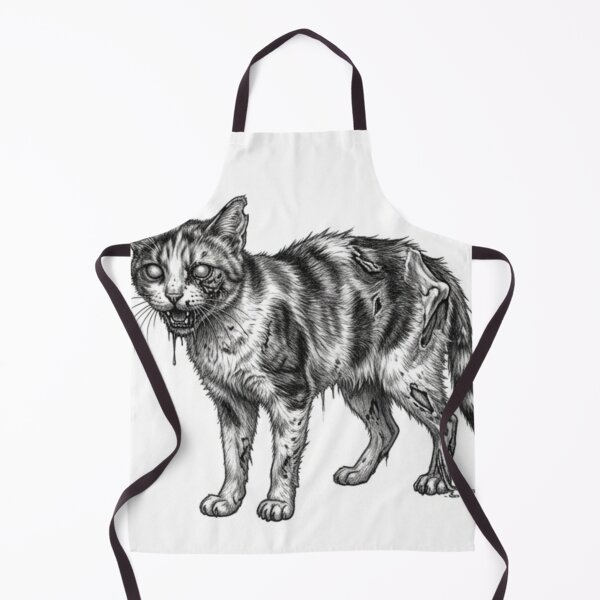Item preview, Zombie Cat Halloween – Spooky Undead Animal Pencil Art designed and sold by Pencil-Art.