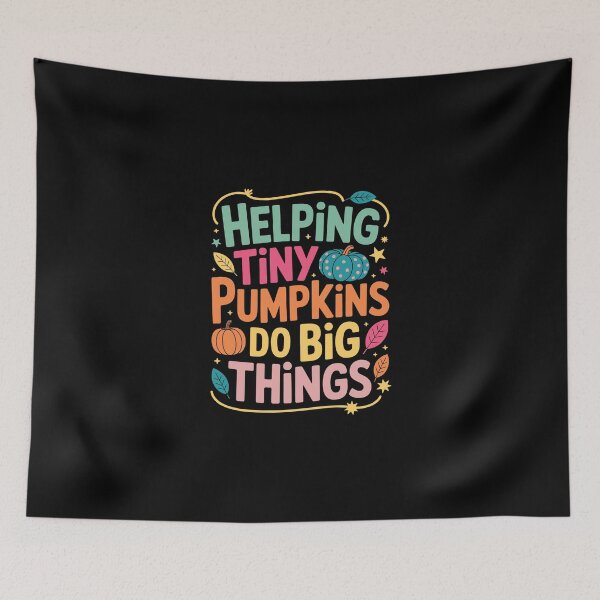 Item preview, HELPING TINY PUMPKINS DO BIG THINGS designed and sold by jkrphoto.