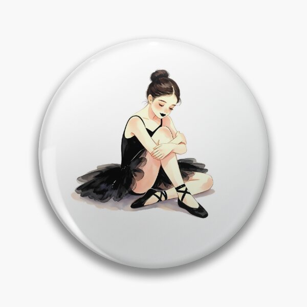 Item preview, Solitary Black Ballerina in Quiet Reflection designed and sold by Bondingbonding.