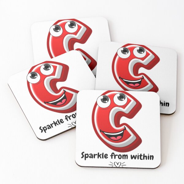 Item preview, Cute Cartoon Letter C Sparkles From Whithin  designed and sold by ImaginARTDesign.