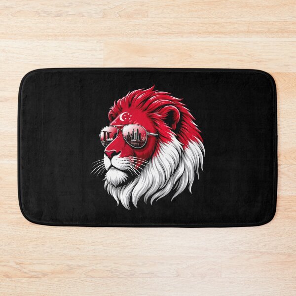 Item preview, Love Singapore Lion Singaporean Flag designed and sold by ShirTomDesigns.