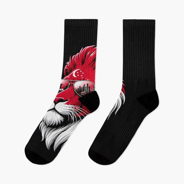 Item preview, Love Singapore Lion Singaporean Flag designed and sold by ShirTomDesigns.