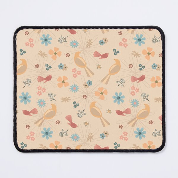 Item preview, Retro Garden Birds Seamless Pattern | Vintage Bird Floral Fabric | Whimsical Botanical Digital Paper designed and sold by mistywoodstudio.