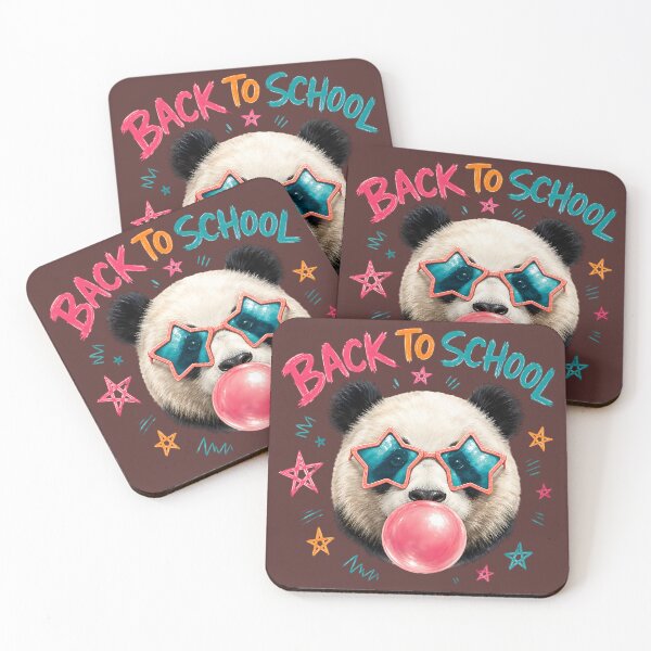 Item preview, Back to School Panda Bubble Gum Star Glasses designed and sold by MOCH- ART.