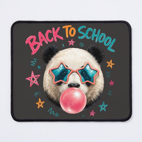 Item preview, Back to School Panda Bubble Gum Star Glasses designed and sold by MOCH- ART.