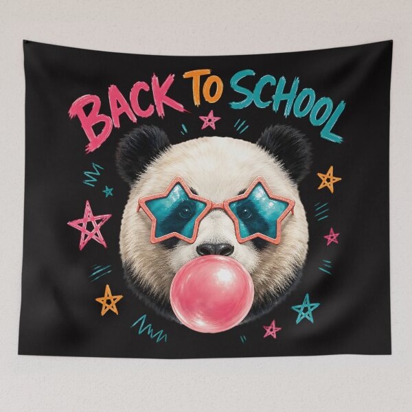 Item preview, Back to School Panda Bubble Gum Star Glasses designed and sold by MOCH- ART.
