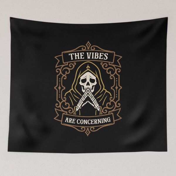 Item preview, The Vibes are Concerning Dark Humor designed and sold by pixeptional.