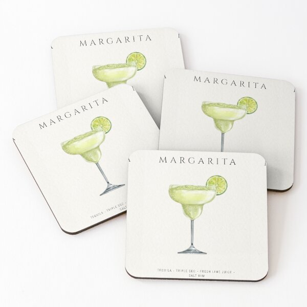 Item preview, Margarita Cocktail Vintage Watercolor Bar Art designed and sold by TheMinimalFrame.