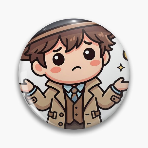 Item preview, Detective Toby Thinking the Case - Cute Mascot designed and sold by fuhadislam.