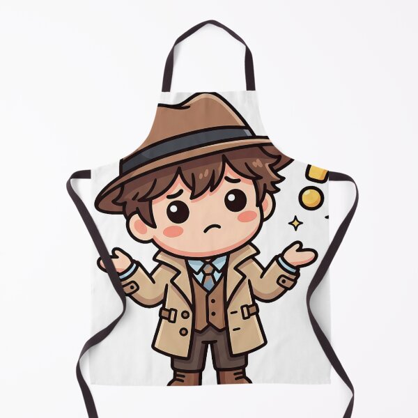 Item preview, Detective Toby Thinking the Case - Cute Mascot designed and sold by fuhadislam.