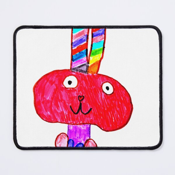 Item preview, Rainbow Ears Magic Bunny - Kids Art Collaboration designed and sold by TwoLinesArt.
