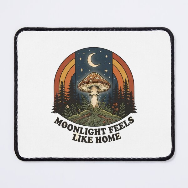 Item preview, Moonlit Woodland Mushroom Fantasy Illustration designed and sold by SHOP-Corner.