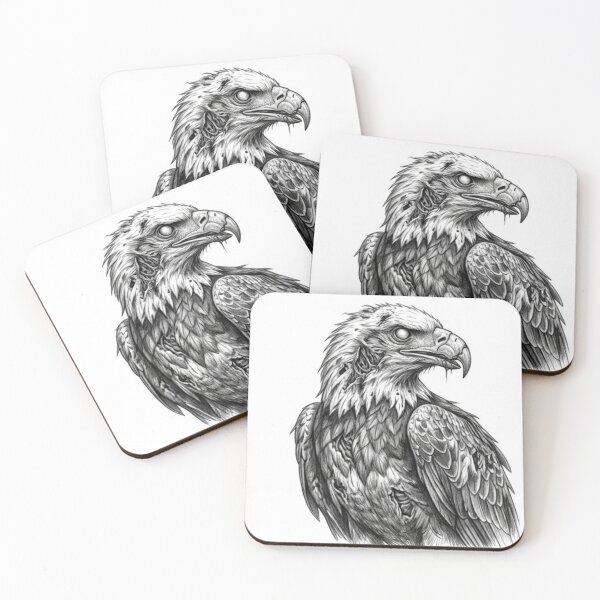 Item preview, Zombie Eagle Halloween – Spooky Undead Animal Pencil Art designed and sold by Pencil-Art.