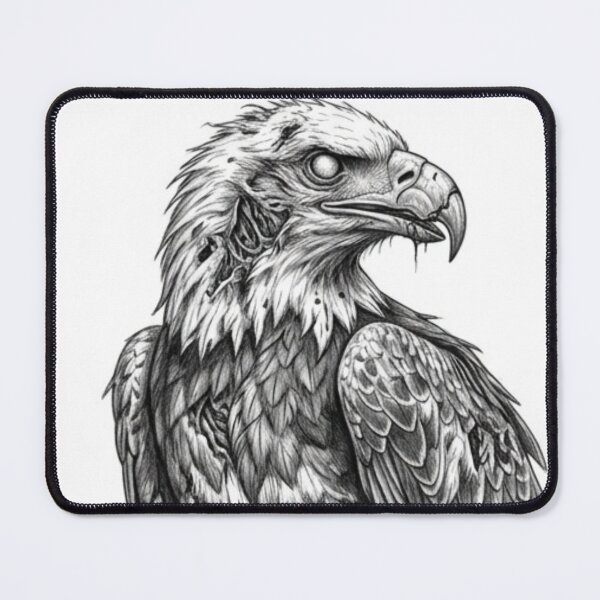 Item preview, Zombie Eagle Halloween – Spooky Undead Animal Pencil Art designed and sold by Pencil-Art.